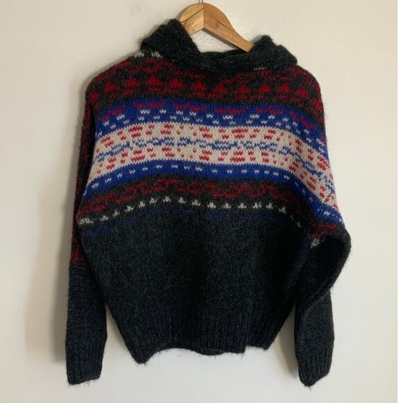 RAG & BONE Finlay Hoodie Sweater‎ In Charcoal - Picture 2 of 7